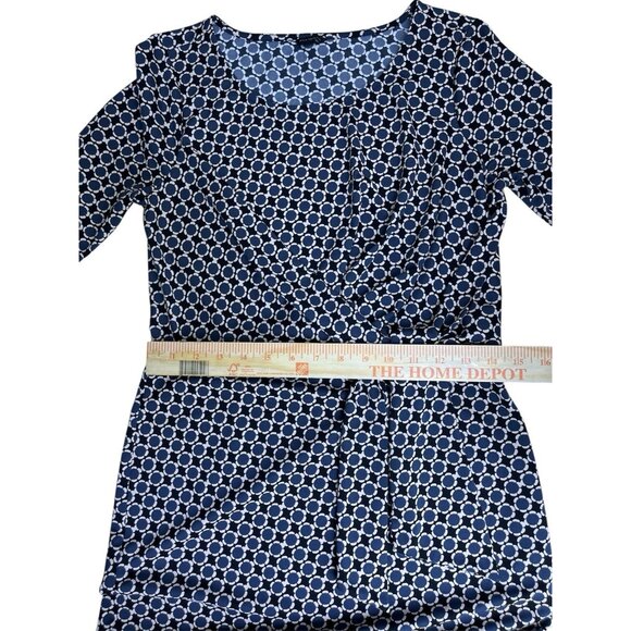 Ann Taylor geometric pattern dress 6 Tie waist Size XS - Picture 7 of 8